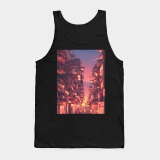 Olden Days in the Japanese Streets Cultural Moments Tank Top